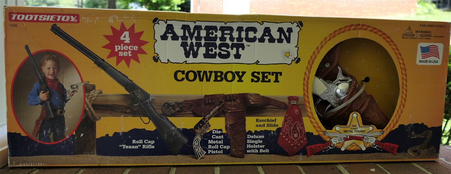Tootsie Toys "American West" Cowboy Set - New in Original Box