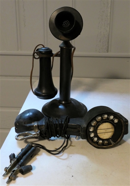 Beco Line Testing Phone - Rotary Dial  and Western Electric Candle Stick Phone - Pat. Mar 15