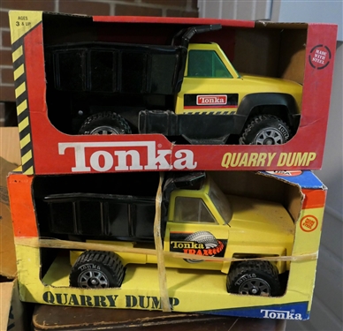 2 Tonka Quarry Dump - Dump Trucks in Original Boxes 