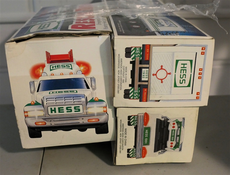 3 Hess Gasoline Trucks in Original Boxes - Unopened 