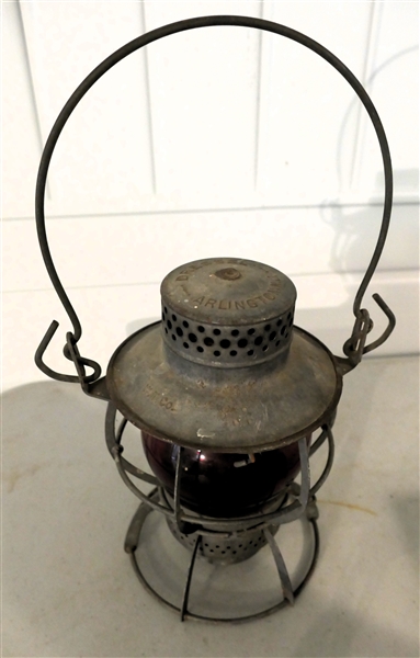 Dressel - Arlington, NJ - W.T. Co. Lantern with Red Globe 