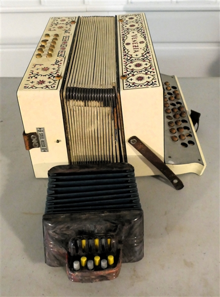 2 Accordions - The Magnus Miniature Accordion - and Vicenza Larger - Missing Buttons