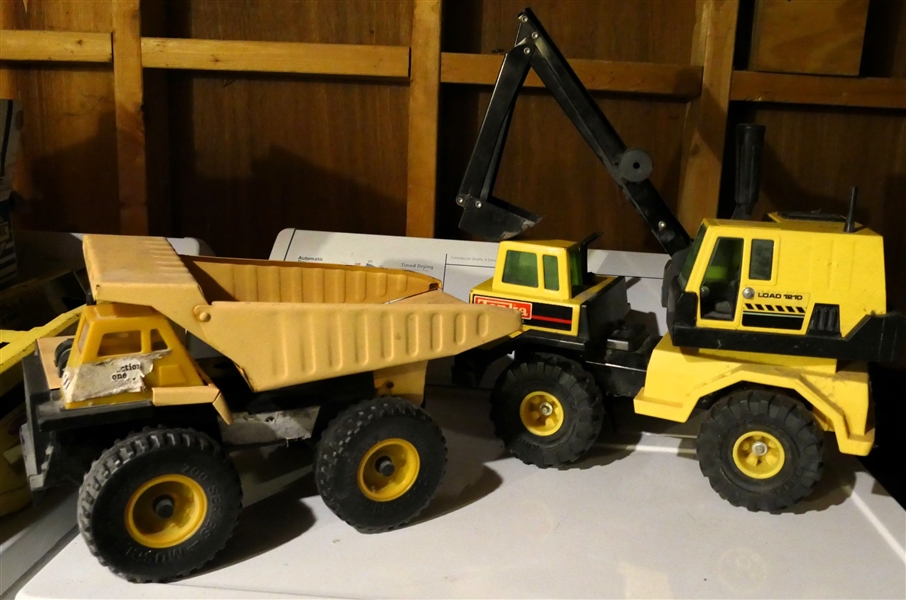 2 Tonka Toys - Dump Truck and Load 1210 Loader