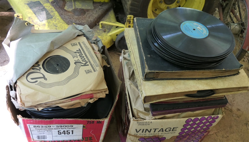 2 Boxes Full of Records - The Blind Musician of The Smokey Mountains, "Can I Sleep in Your Barn Tonight Mister" Aladdin Records, "I Found A Million Dollar Baby in a 5 and 10 Cent Store" Wallis...