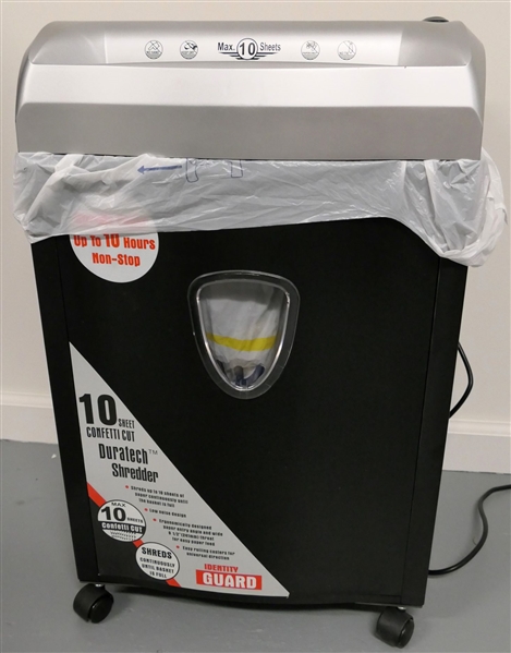 Duratech 10 Sheet Paper Shredder - Identity Guard 