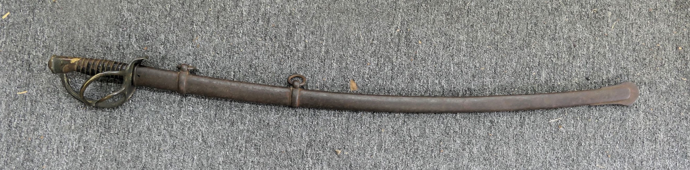 US 1860 -Civil War Sword with Scabbard - Made By Ames Mfg. Co. - Marked. US - JT - 1860 - Measures 41" Long 