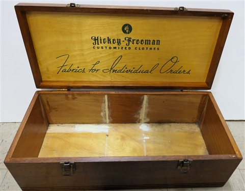 Hickey Freeman Customized Clothes - Nice Wood Box with Craftsman Peacock Micrometer and 13 Piece Punch Set - Wood Box Measures 7 tall 21 3/4 by 9 3/4 