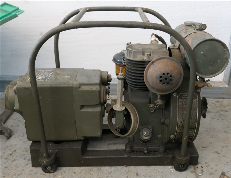 US Navy Department Bureau of Ships Radio Generator - Type CCW 211202 - DC Generator 