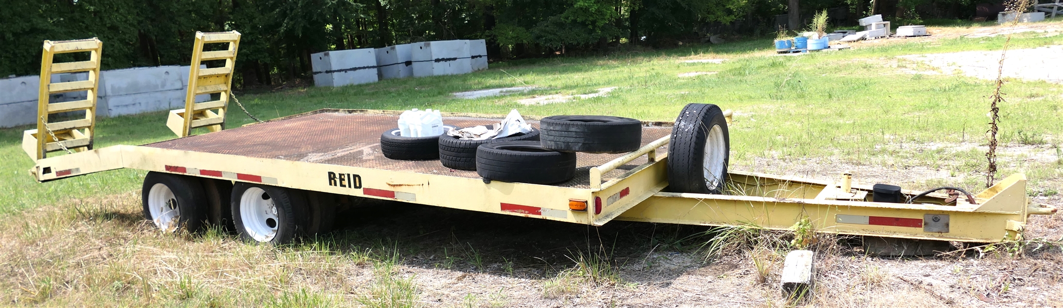 1988 Reid Model 20 Heavy Duty Trailer - Double Dual Axles - 20 Feet in Length - Super Heavy Duty 