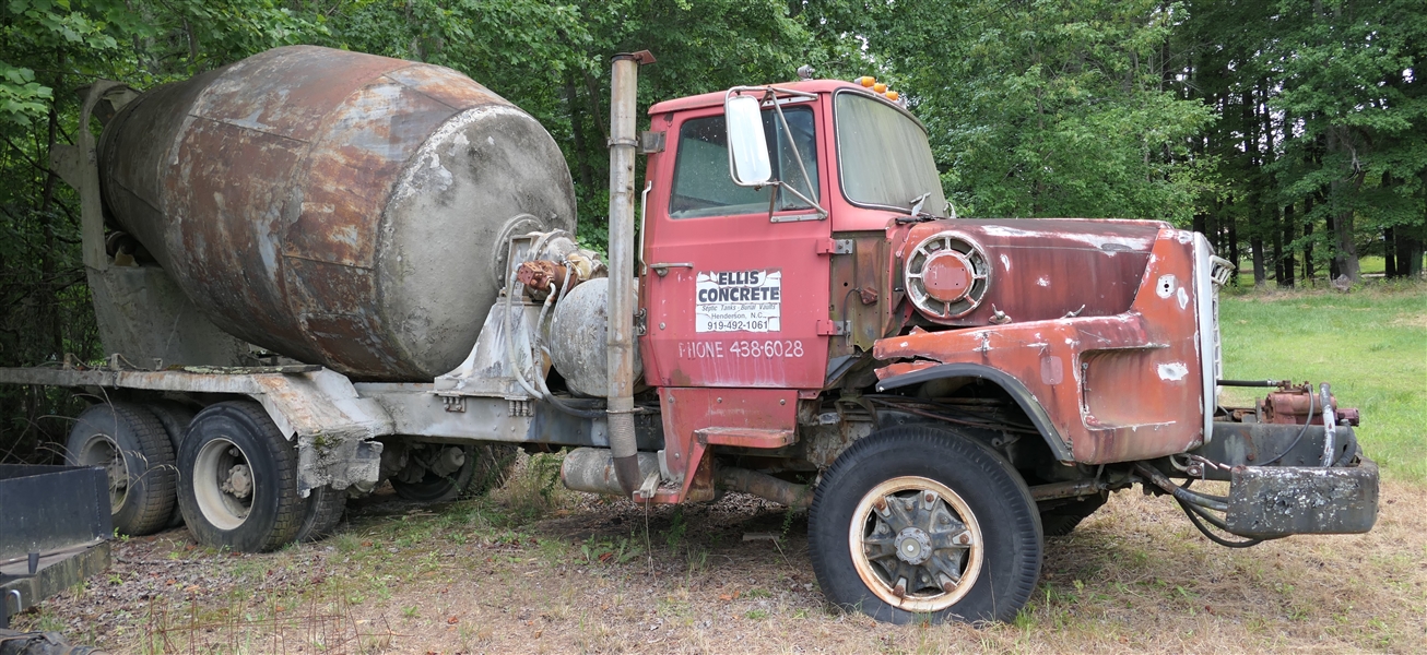 1984 Ford Cement Mixer Truck  - For Parts or Repair- Was Running When Parked 