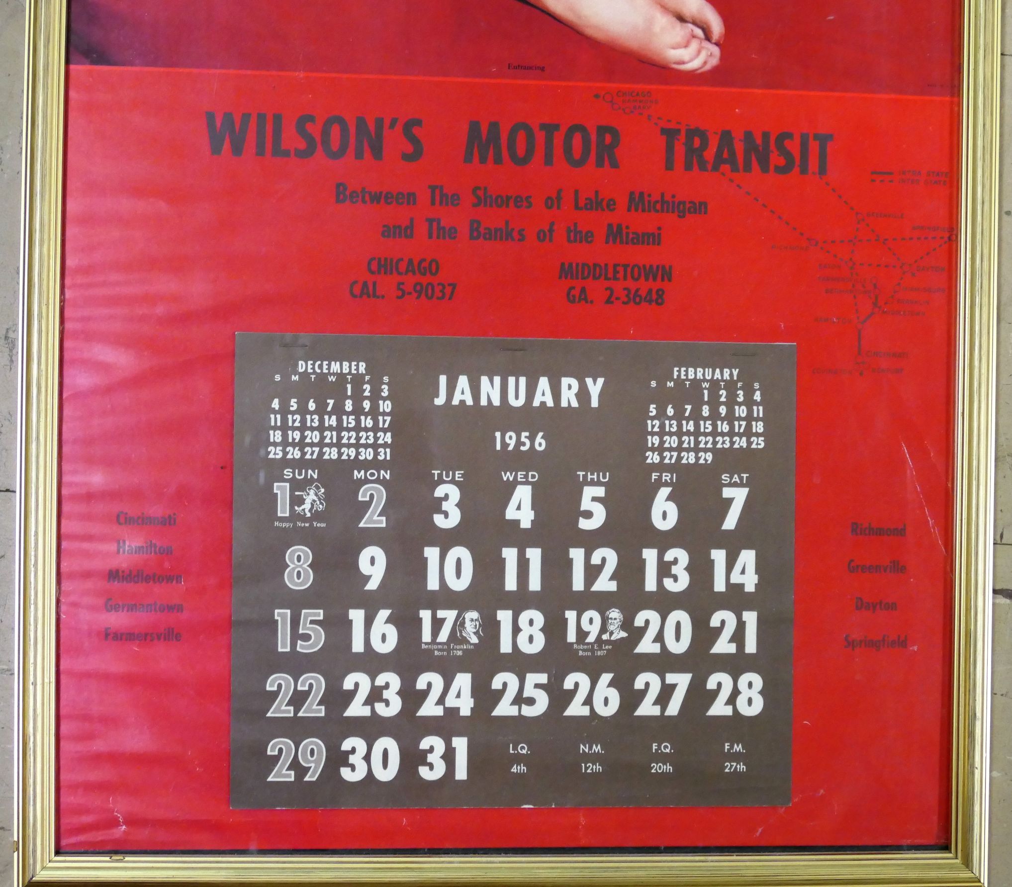 Lot Detail 1956 Wilson's Motor Transit Marilyn Monroe Nude Calendar