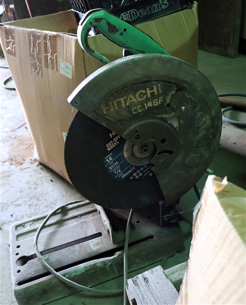 LIVE ONSITE ONLY - Hitachi CC14SF Chop Saw