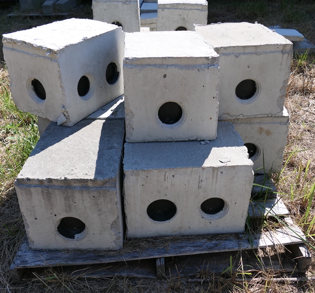 LIVE ONSITE ONLY - Precast 6 Hole Distribution Boxes