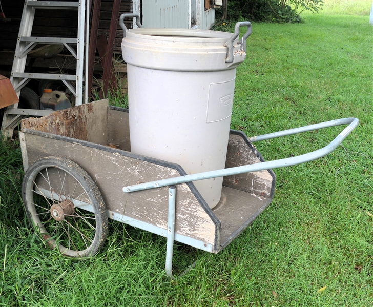 LIVE ONSITE - Wheel Barrow, Trash Can