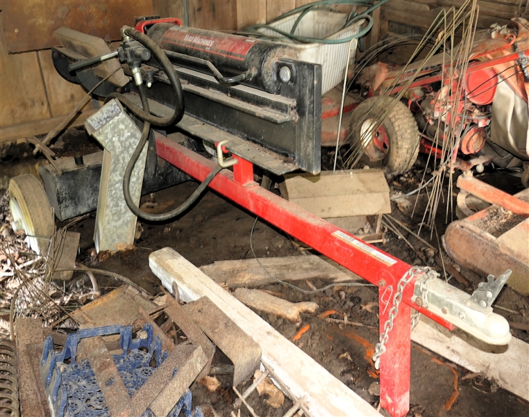 LIVE ONSITE - Yard Machines Log Splitter