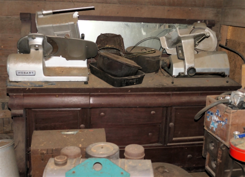 LIVE ONSITE - Hobart Meat Slicer, Other Meat Slicer, Lots of Cast Iron, Empire Server