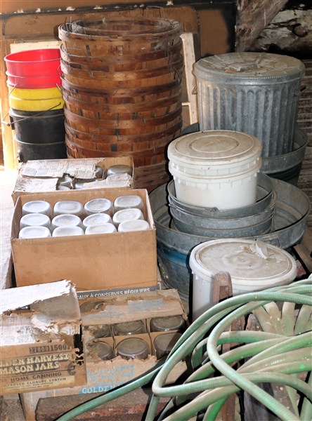 LIVE ONSITE - Baskets, Canning Jars, Galvanized Cans