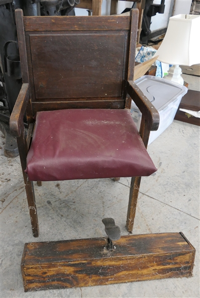 LIVE ONSITE - Shoeshine Chair and Stand