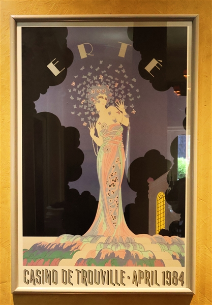 Erté "Fantasia" - Casino De Trouville April 1984 - Framed Poster - Frame Measures 40" by 26 1/2" - Gallery Sticker on Back