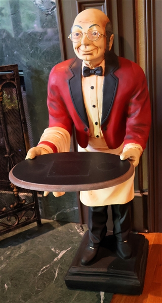 Figural Butler Table with Tray - Measures 38" Tall 