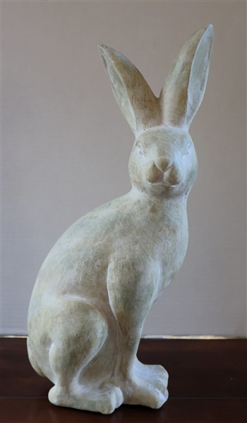 Ceramic Rabbit Figure - Measures 15 1/2" Tall 