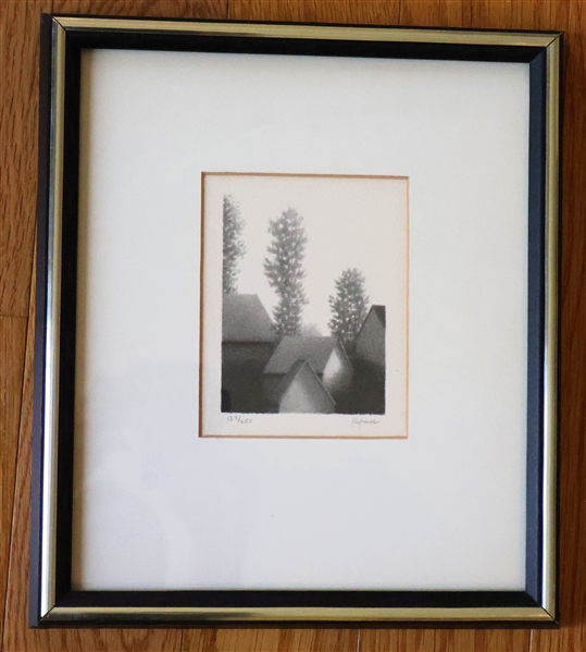 Robert Kipniss "June Afternoon" Original Lithograph - Artist Pencil Signed and Numbered 127/250 - Framed and Matted - Frame Measures 11" by 10" - With Artist Information and Certificate of...