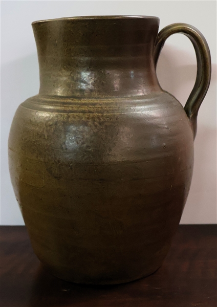 North Carolina Pottery Pitcher - Has Some Damage to Top Rim of Pitcher - Measures 10" tall 8" Wide