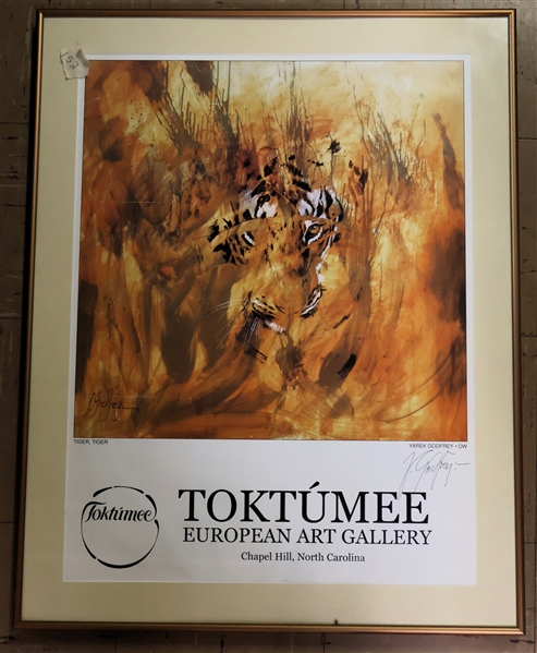 Toktumee European Art Gallery - Chapel Hill, NC Poster - Artist Signed - Framed and Matted - Frame Measures 27 1/2" by 22 1/2"