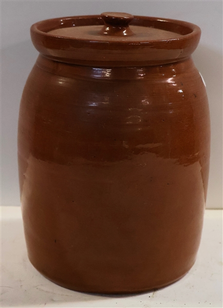 Joe Owen North Carolina  Pottery Jar with Lid - Jar Measures 7" Tall 