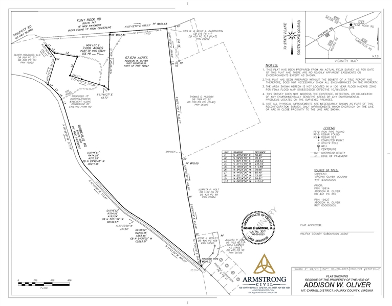 NEW Land Survey - House on 7.006 Acres and 57.579 Acres of Land 