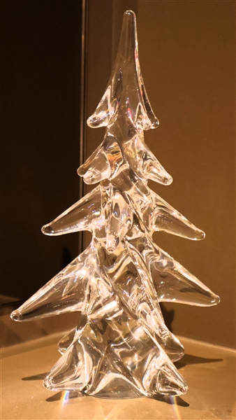 Dansk Crystal Christmas Tree - Original Sticker on Bottom - Measures 10 1/2" Tall 