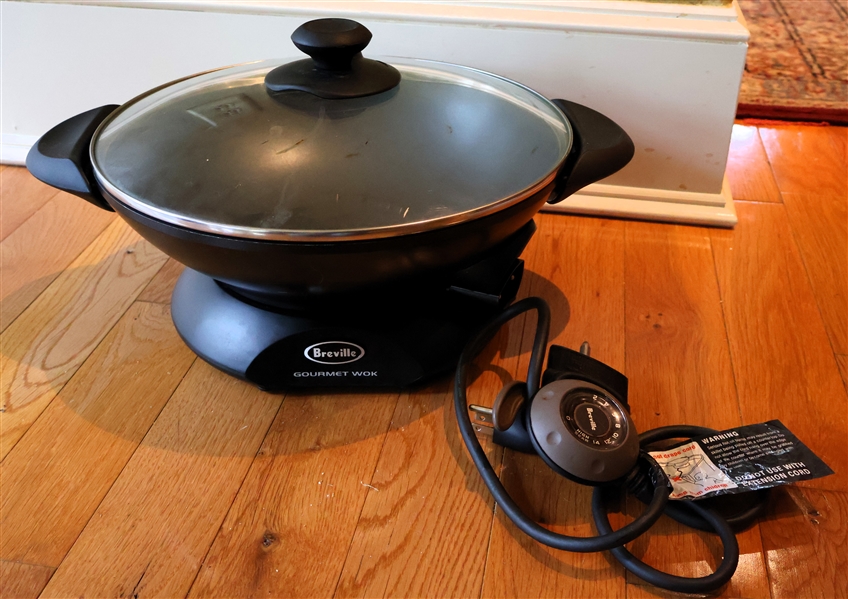 Breville Electric Wok With Lid and Cord