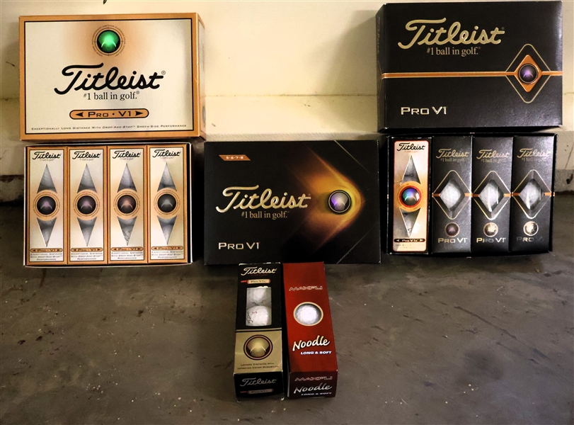 3 Full Master Boxes of Titleist Golf Balls and 2 Small Boxes 