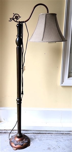 Floor Lamp with Decorative Base - Measures 60" Tall 