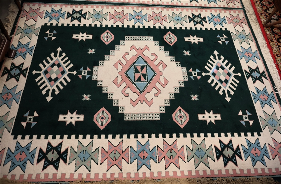 Lot Detail - Noble - Made in USA Design 306 Aztec Style Rug - Green ...