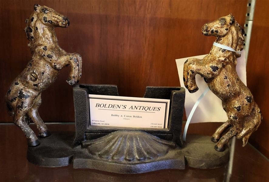 Cast Iron Horse Business Card Holder