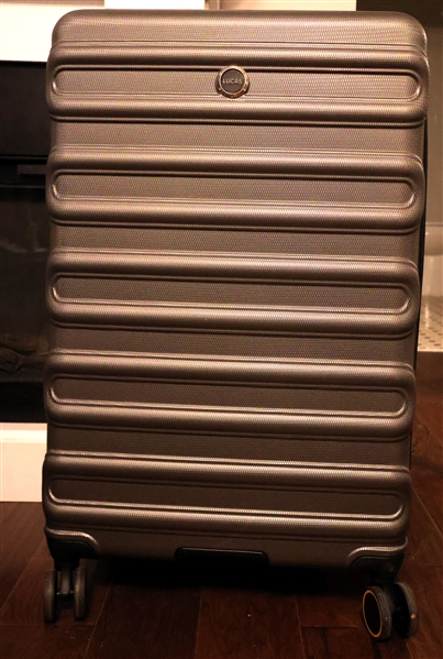 Lucas Hard Shell Rolling Suitcase - Measures 16" by 11" 