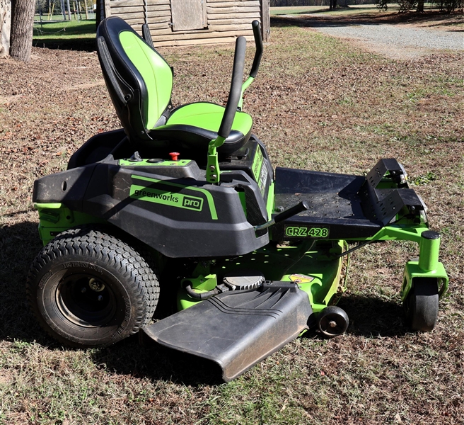 Greenworks Pro CRZ 428 Fully Electric Zero Turn Lawnmower - 42" Deck - Runs and Mows Well 