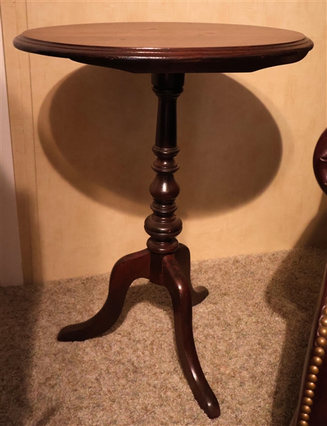 Oval Occasional Table - Measures 26" Tall 20" by 16" 