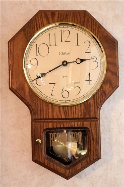 Waltham Quartz "Regulator" Wall Clock - Measures 21" tall 13" Across