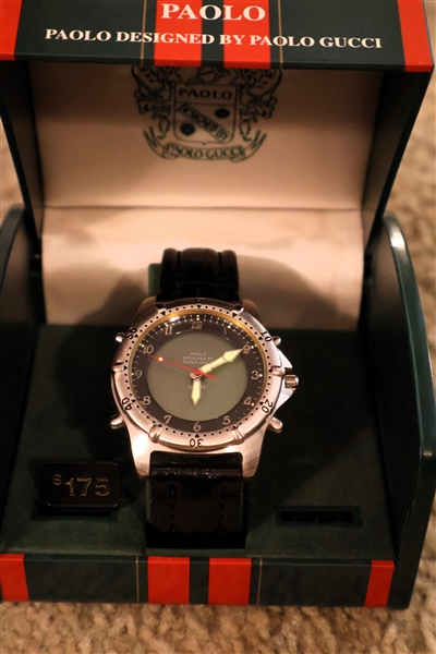 Brand New Paolo - Designed by Paolo Gucci - Wrist Watch in Original Box - $175 Price Tag