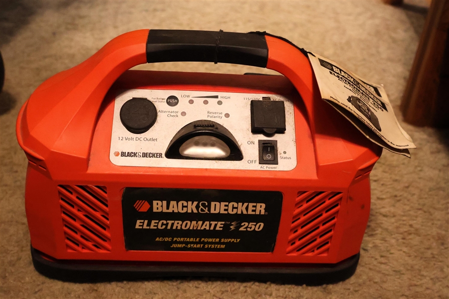 Black & Decker Electromate 250 Portable Power Supply - Jump Start System 