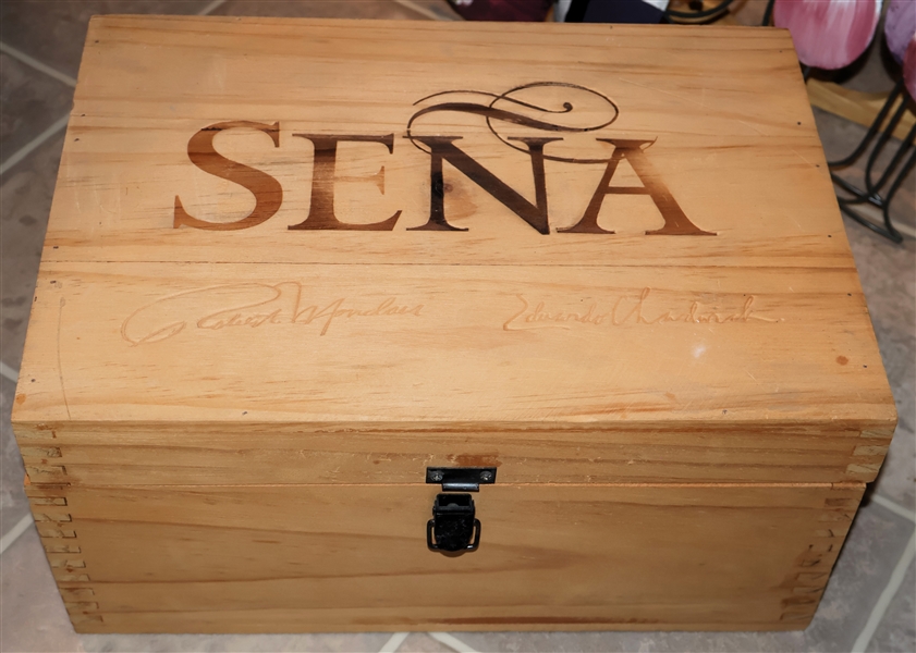 Wood Sena Wine Crate Full of Miniature Bottles