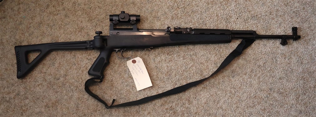 Interstate Arms SKS -  Billerica, Mass - 7.62 - 39mm Rifle - No Clips -with BEC INC 1x20mm Red Dot Scope - Folding Stock