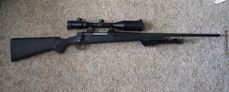 Winchester Model 70- 270win Rifle  -with Tasco 3-9x50E Scope - with Attached Bi-Pod 