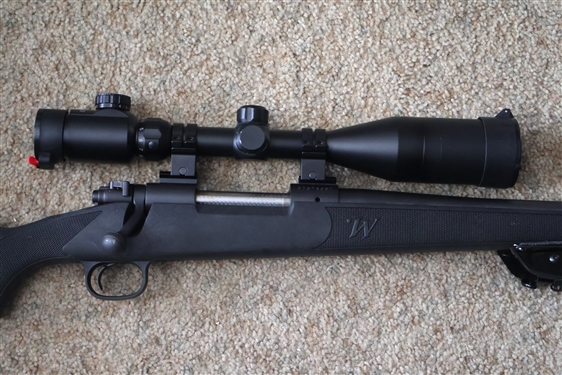 Winchester Model 70- 270win Rifle  -with Tasco 3-9x50E Scope - with Attached Bi-Pod 