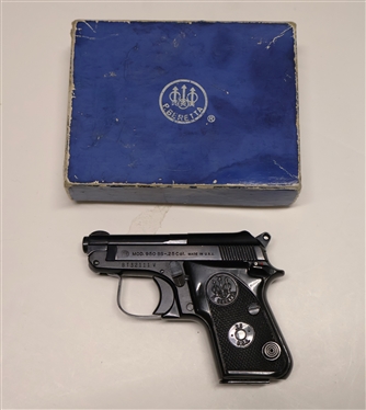 Beretta Model 950 BS 25 Cal Pistol in Original Box 