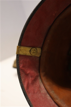 WWI German Prussian Empire Pickel Haube Officers Leather Spike Helmet - With Canvas Cover