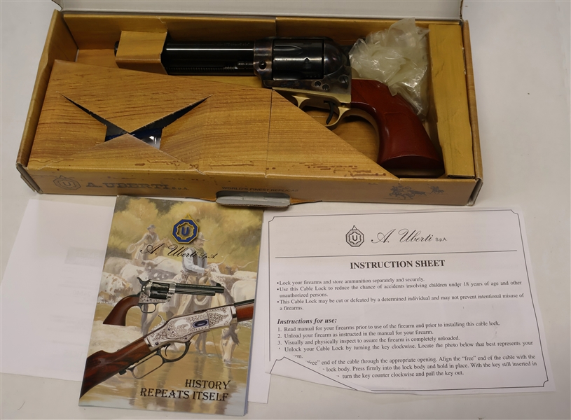 A. Uberti Model 1873 .45 Colt Revolver in Original Box with Papers 