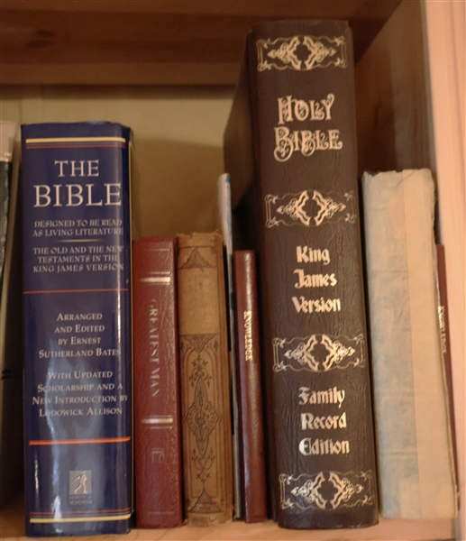 Group of Bibles and Theological Books 